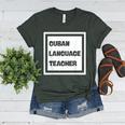 Cuban Language Teacher Women's Heather T-Shirt Heather Forest Cuban Language Teacher Women's Heather T-Shirt Heather Forest