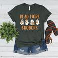Cute Booooks Ghost Read More Books Teacher Halloween Women's Heather T-Shirt Heather Forest