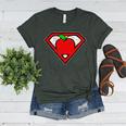 Cute Distressed Super Teacher Superhero Apple Shirt Women's Heather T-Shirt Heather Forest Cute Distressed Super Teacher Superhero Apple Shirt Women's Heather T-Shirt Heather Forest