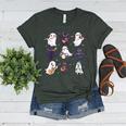 Cute Ghost Cat Playing Musical Halloween Music Teacher Women's Heather T-Shirt Heather Forest Cute Ghost Cat Playing Musical Halloween Music Teacher Women's Heather T-Shirt Heather Forest