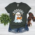 Cute Ghost Reading Book Librarian Teacher Halloween Costume Women's Heather T-Shirt Heather Forest Cute Ghost Reading Book Librarian Teacher Halloween Costume Women's Heather T-Shirt Heather Forest