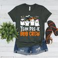 Cute Ghost Team Pre K Boo Crew Halloween Teacher Student Women's Heather T-Shirt Heather Forest