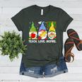 Cute Gnomes Teach Love And Inspire Back To School Teacher Women's Heather T-Shirt Heather Forest