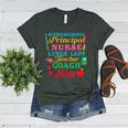 Cute Principal Nurse Lunch Lady Teacher Coach Homeschool Mom Women's Heather T-Shirt Heather Forest