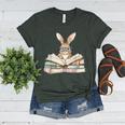 Cute Reading Bunny Glasses Books Bookworm Reader Teacher Women's Heather T-Shirt Heather Forest Cute Reading Bunny Glasses Books Bookworm Reader Teacher Women's Heather T-Shirt Heather Forest
