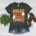 What Are We Doing Today Halloween PE Spooky Teacher Women's Heather T-Shirt Heather Forest