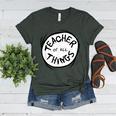 Dr Seuss Teacher Of All Things Red Emblem Women's Heather T-Shirt Heather Forest