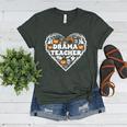 Drama Teacher Heart Pumpkin Ghost Halloween Kids Women's Heather T-Shirt Heather Forest