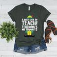 Duble2t I Just Like To Teach Teachings My Favorite Elf Teacher -Adults & -Kids Red Short Sleeve Women's Heather T-Shirt Heather Forest Duble2t I Just Like To Teach Teachings My Favorite Elf Teacher -Adults & -Kids Red Short Sleeve Women's Heather T-Shirt Heather Forest