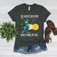 Earth Rotation Earth Day Science Teacher Kids Women Women's Heather T-Shirt Heather Forest Earth Rotation Earth Day Science Teacher Kids Women Women's Heather T-Shirt Heather Forest