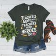 Educators Teacher's Aide Because Even Teachers Need Heroes Women's Heather T-Shirt Heather Forest