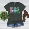 ESL Squad Teacher English As A Second Language Women's Heather T-Shirt Heather Forest ESL Squad Teacher English As A Second Language Women's Heather T-Shirt Heather Forest