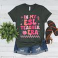 In My Esl Teacher Era Back To School ESL Teacher Groovy Women's Heather T-Shirt Heather Forest