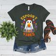Espooky Vibes Spanish Mexican Halloween Ghost Teachers Women's Heather T-Shirt Heather Forest