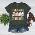 Everyone Communicates Differently Halloween Sped Teacher Women's Heather T-Shirt Heather Forest Everyone Communicates Differently Halloween Sped Teacher Women's Heather T-Shirt Heather Forest