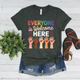 Everyone Is Welcome Here Shirt Teacher Women's Heather T-Shirt Heather Forest Everyone Is Welcome Here Shirt Teacher Women's Heather T-Shirt Heather Forest