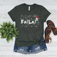 FA LA8 Christmas Santa Fa La Math Teacher Mathematic Women's Heather T-Shirt Heather Forest FA LA8 Christmas Santa Fa La Math Teacher Mathematic Women's Heather T-Shirt Heather Forest