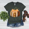 Fall Book Pumpkin Halloween Teacher Librarian Thanksgiving Women's Heather T-Shirt Heather Forest