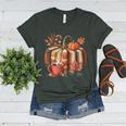 Fall Book Pumpkin Retro Reading Halloween Teacher Women's Heather T-Shirt Heather Forest Fall Book Pumpkin Retro Reading Halloween Teacher Women's Heather T-Shirt Heather Forest