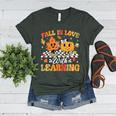 Fall In Love With Learning Fall Teacher Thanksgiving Retro Women's Heather T-Shirt Heather Forest