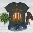 Fall In Love With Reading Pumpkin Autumn Librarians Teacher Women's Heather T-Shirt Heather Forest