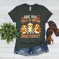 Are You Fall O Ween Directions Teacher Halloween Dog Ghost Women's Heather T-Shirt Heather Forest