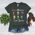 My Favorite Monsters Call Me Teacher Thank Mummy Vampire Bat Women's Heather T-Shirt Heather Forest