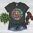 Field Day 2024 Let The Games Begin Teacher Kids Girls Boys Women's Heather T-Shirt Heather Forest