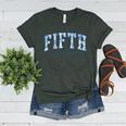 Fifth Grade Toile De Jouy Back To School Teachers Kids Women's Heather T-Shirt Heather Forest