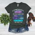 If At First You Don't Succeed Try Doing Your Math Teacher Women's Heather T-Shirt Heather Forest