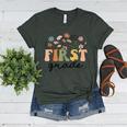 First Grade Teacher Wildflower Back To School Floral Outfits Women's Heather T-Shirt Heather Forest First Grade Teacher Wildflower Back To School Floral Outfits Women's Heather T-Shirt Heather Forest