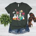 Floral Beakers Chemistry Lab Teacher Women's Heather T-Shirt Heather Forest Floral Beakers Chemistry Lab Teacher Women's Heather T-Shirt Heather Forest