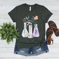 Flowers Test Tube Chemistry Student Science Teacher Women Women's Heather T-Shirt Heather Forest Flowers Test Tube Chemistry Student Science Teacher Women Women's Heather T-Shirt Heather Forest