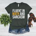 Fluent In Math And Sarcasm Teacher Women's Heather T-Shirt Heather Forest Fluent In Math And Sarcasm Teacher Women's Heather T-Shirt Heather Forest