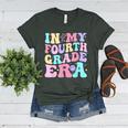 In My Fourth Grade Era Girl Back To School 4th Grade Teacher Women's Heather T-Shirt Heather Forest