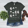 Fractions Math Teacher Ghost Math Halloween Humorous Women's Heather T-Shirt Heather Forest Fractions Math Teacher Ghost Math Halloween Humorous Women's Heather T-Shirt Heather Forest