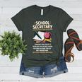 Front Office Teacher Admin Meaning School Secretary Women's Heather T-Shirt Heather Forest