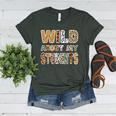 Fun Zoo Animal Print Teacher Shirts Wild About My Students Women's Heather T-Shirt Heather Forest Fun Zoo Animal Print Teacher Shirts Wild About My Students Women's Heather T-Shirt Heather Forest