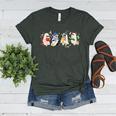 Ghost Book Reading Books Lover Teacher Happy Halloween Women's Heather T-Shirt Heather Forest