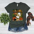 Ghost Library Reading Books Halloween Librarian Teacher Women's Heather T-Shirt Heather Forest Ghost Library Reading Books Halloween Librarian Teacher Women's Heather T-Shirt Heather Forest