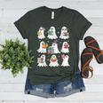 Ghost Reading Teacher Halloween Costume Librarian Book Lover Women's Heather T-Shirt Heather Forest