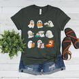 Ghost Reading Teacher Halloween Librarian Book Lover School Women's Heather T-Shirt Heather Forest Ghost Reading Teacher Halloween Librarian Book Lover School Women's Heather T-Shirt Heather Forest