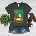 Groovy Ghost Reading Book Cat Halloween Ghost Teacher Women's Heather T-Shirt Heather Forest Groovy Ghost Reading Book Cat Halloween Ghost Teacher Women's Heather T-Shirt Heather Forest
