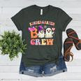 Groovy Kindergarten Boo Crew Kinder Halloween Teacher Kids Women's Heather T-Shirt Heather Forest Groovy Kindergarten Boo Crew Kinder Halloween Teacher Kids Women's Heather T-Shirt Heather Forest