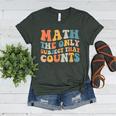 Groovy Math Is The Only Subject That Counts Math Teacher For Men Women Girls Kids Women's Heather T-Shirt Heather Forest