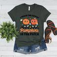 Groovy I Teach The Cutest Pumpkins In The Patch For Teacher Women's Heather T-Shirt Heather Forest