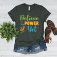 Growth Mindset Teacher Believe In The Power Of Yet Women's Heather T-Shirt Heather Forest
