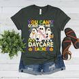 Halloween You Can't Scare Me I'm a Daycare Teacher Ghost Women's Heather T-Shirt Heather Forest
