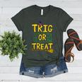 Halloween Math Teacher Trig Or Treat Student School College Women's Heather T-Shirt Heather Forest Halloween Math Teacher Trig Or Treat Student School College Women's Heather T-Shirt Heather Forest