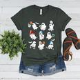 Halloween PE Teacher Ghost Playing Soccer Football Baseball Women's Heather T-Shirt Heather Forest Halloween PE Teacher Ghost Playing Soccer Football Baseball Women's Heather T-Shirt Heather Forest
